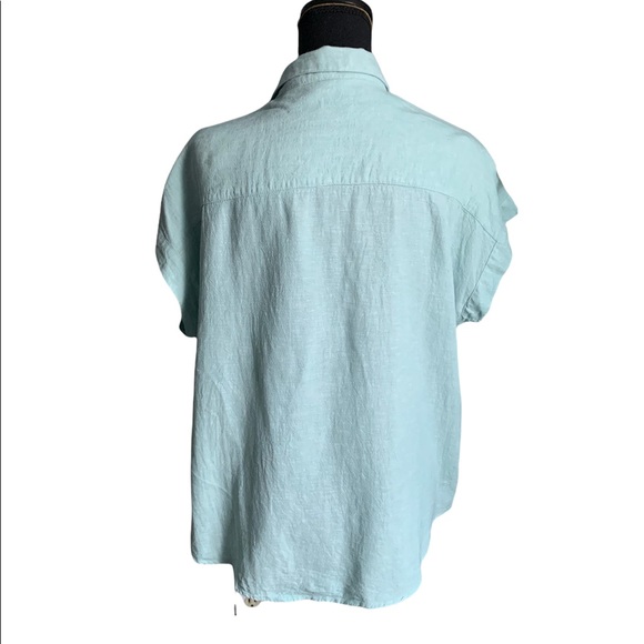 Weatherproof Vintage Women’s Light Blue Button Down Blouse Size Medium - Picture 3 of 16